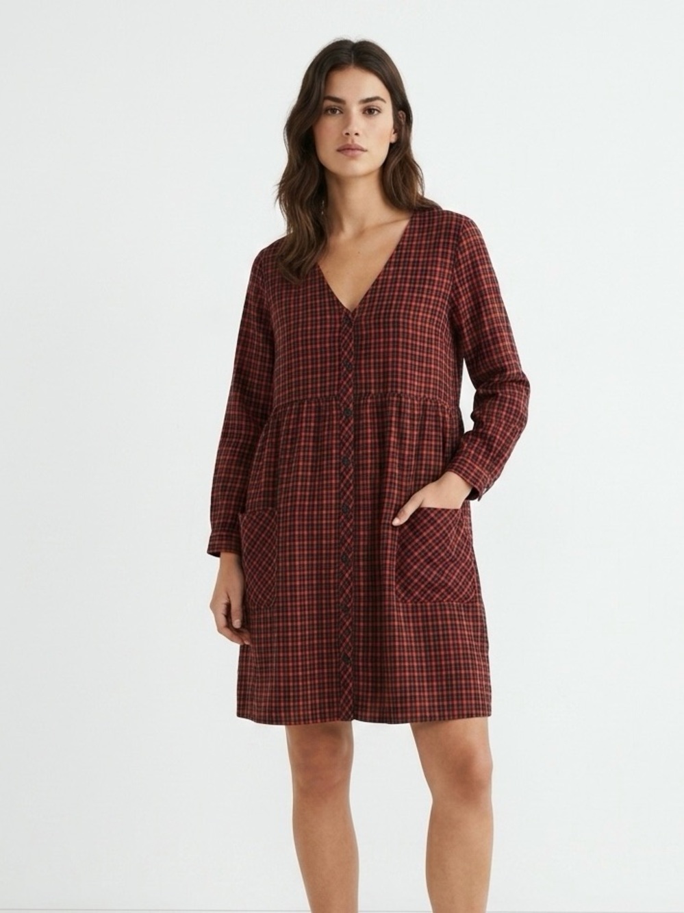 [Zara] Classic Check Dress